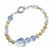 Rock Crystal and Pearl Bracelet 003929 - Wholesale Freshwater Pearl Jewellery