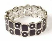 Black Expanding Bracelet 003066 - Wholesale Bracelets & Bangles