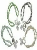 Blue Pearl and Crystal T Bar Bracelet 003920 - Wholesale Freshwater Pearl Jewellery