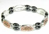 Copper Colour and Hemmatite Bracelet 003105 - Wholesale Bracelets & Bangles