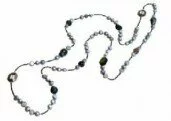 Grey Freshwater Pearl 150cm Necklace 003886 - Wholesale Freshwater Pearl Jewellery