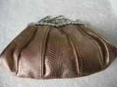 Golden Brown Evening Bag (with Daisy Diamantes) 003562