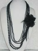 Pearl Necklace (Black) 003290