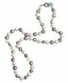 Pink and Natural Freshwater Pearls 70cm 003892 - Wholesale Freshwater Pearl Jewellery