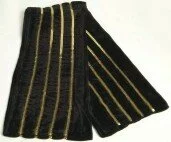 Black Velvet Scarf with Gold Sequins 003584 - Wholesale Scarves & Pashminas