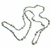 Black Freshwater Pearl 150cm Necklace 003887 - Wholesale Freshwater Pearl Jewellery
