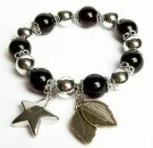 Black Silver Metal Expanding Bracelet 003047 - Wholesale Bracelets & Bangles